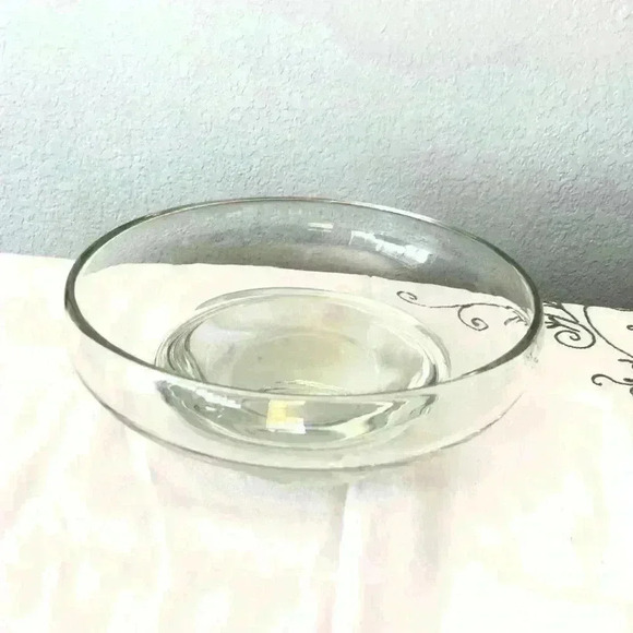 VTG heavy art glass bowl free form unique - Picture 2 of 8